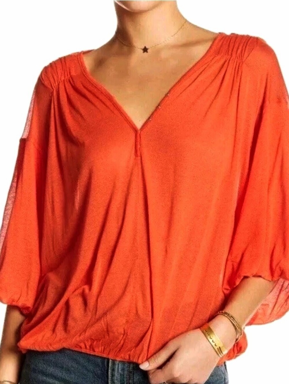 Free People oversized Small Top